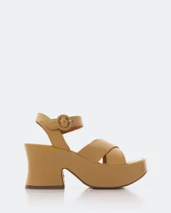 Platform-L'INTERVALLE Nerissa Camel Leather