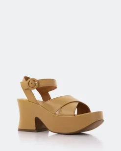 Platform-L'INTERVALLE Nerissa Camel Leather