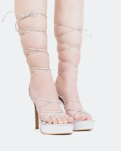 Platform|Strappy-L'INTERVALLE Nevis Silver Metal