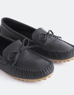 Loafers-L'INTERVALLE Nhuna Black Leather