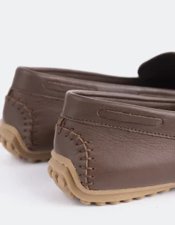Loafers-L'INTERVALLE Nhuna Brown Leather