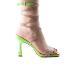 High Heels-L'INTERVALLE Nifida Green Neon Leather