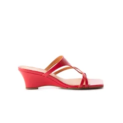 Wedges-L'INTERVALLE Niobe Red Leather