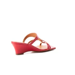 Wedges-L'INTERVALLE Niobe Red Leather