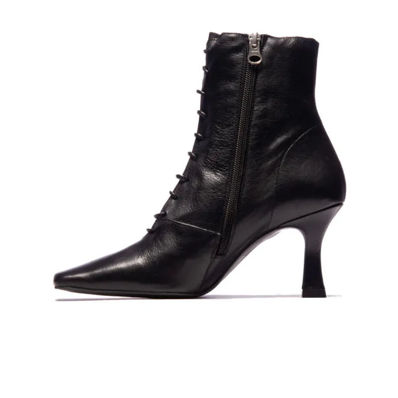 Ankle Boots-L'INTERVALLE Noble Black Leather