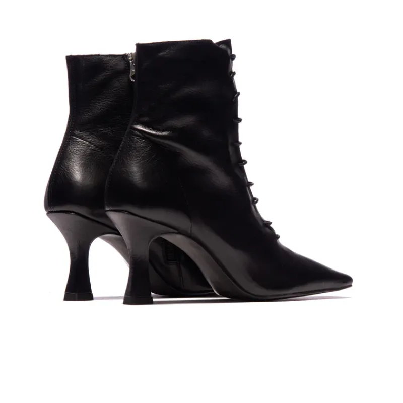 Ankle Boots-L'INTERVALLE Noble Black Leather