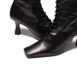 Ankle Boots-L'INTERVALLE Noble Black Leather