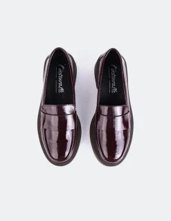 Loafers-L'INTERVALLE Novee Burgundy Patent