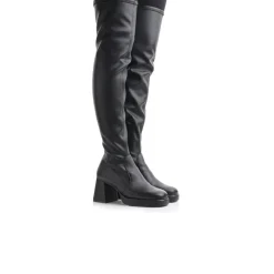 Over-the-knee|Stretch-L'INTERVALLE Oakwood Black Stretch