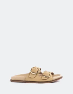 Flats-L'INTERVALLE Odalisque Camel Leather