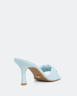 Mid Heels|Mules-L'INTERVALLE Opalia Blue Leather