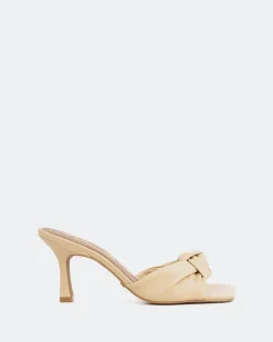 Mid Heels|Mules-L'INTERVALLE Opalia Camel Leather