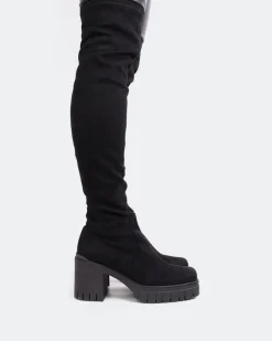 Over-the-knee-L'INTERVALLE Orford Black Suede