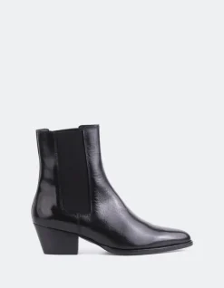 Chelsea|Ankle Boots-L'INTERVALLE Orsogna Black Leather