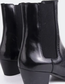 Chelsea|Ankle Boots-L'INTERVALLE Orsogna Black Leather