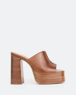 Platform-L'INTERVALLE Overboard Tan Leather/Cuir Ocre