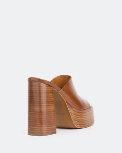Platform-L'INTERVALLE Overboard Tan Leather/Cuir Ocre