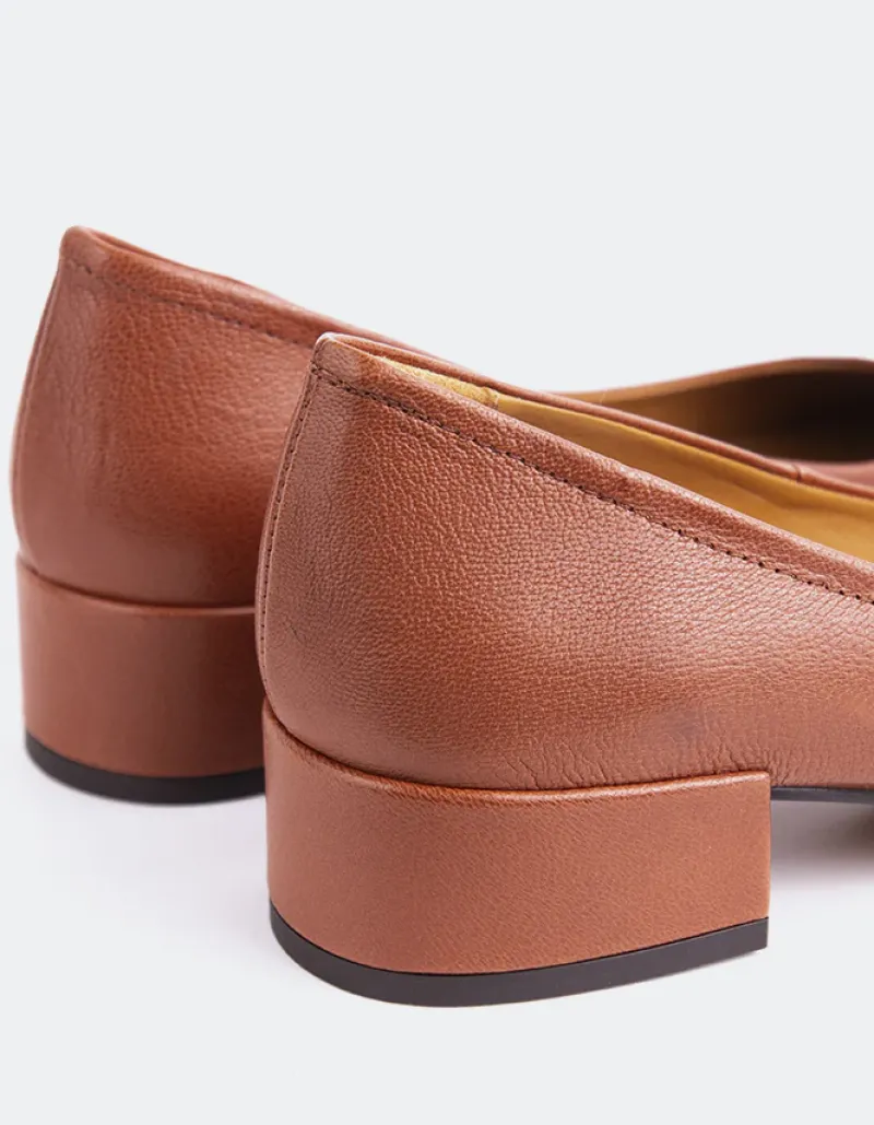Pumps-L'INTERVALLE Paisley Tan Vintage Leather