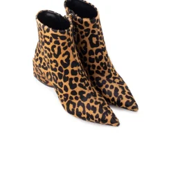 Ankle Boots-L'INTERVALLE Palazzo Leopard Pony