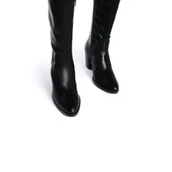 Over-the-knee|Tall Boots-L'INTERVALLE Palmira Black Leather