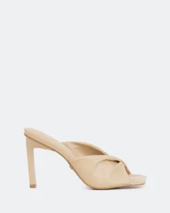 Mules-L'INTERVALLE Paqueta, Camel Leather/Cuir Chameau