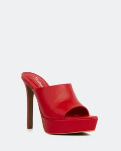 Platform|High Heels-L'INTERVALLE Paraga Red Leather