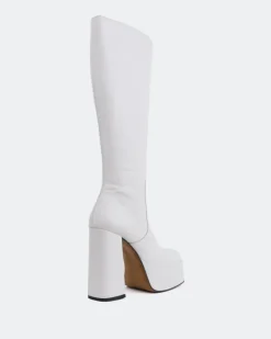 Platform|Tall Boots-L'INTERVALLE Parloir White Leather