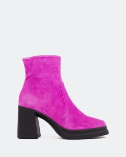 Ankle Boots-L'INTERVALLE Parma Fuchsia Suede