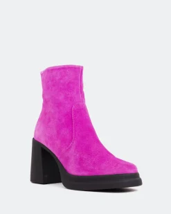 Ankle Boots-L'INTERVALLE Parma Fuchsia Suede