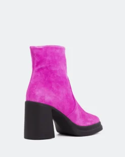 Ankle Boots-L'INTERVALLE Parma Fuchsia Suede