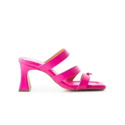 Mules-L'INTERVALLE Paseo Fuchsia Leather