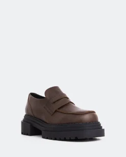 Loafers-L'INTERVALLE Patio Brown Leather