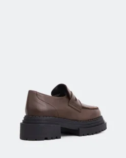 Loafers-L'INTERVALLE Patio Brown Leather