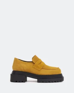Loafers-L'INTERVALLE Patio Camel Suede