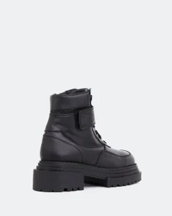 Ankle Boots-L'INTERVALLE Peline Black Leather