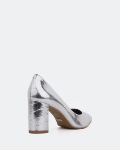 Pumps-L'INTERVALLE Peony Silver Croco