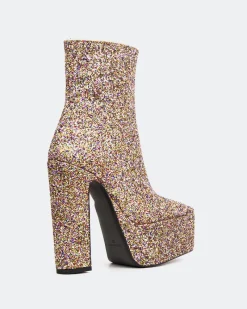 Platform|Ankle Boots-L'INTERVALLE Pepper Brown Glitter