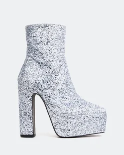 Platform|Ankle Boots-L'INTERVALLE Pepper Silver Glitter