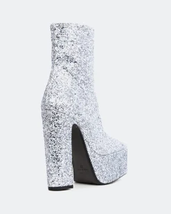 Platform|Ankle Boots-L'INTERVALLE Pepper Silver Glitter