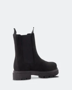 Chelsea|Ankle Boots-L'INTERVALLE Percé Black Nubuck