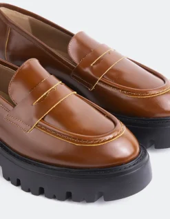 Loafers-L'INTERVALLE Pesaro Tan Leather