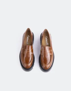 Loafers-L'INTERVALLE Pesaro Tan Leather