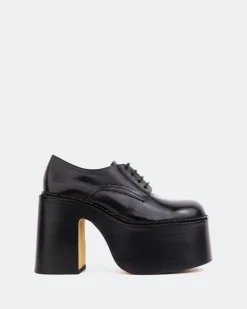 Platforms|Lace-up-L'INTERVALLE Phineas Black Leather