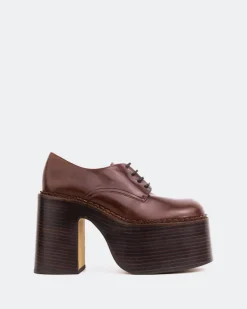 Platforms|Lace-up-L'INTERVALLE Phineas Chestnut Leather