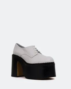 Platforms|Lace-up-L'INTERVALLE Phineas White Leather