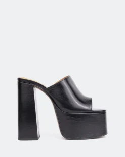 Platform-L'INTERVALLE Piccioli Black Leather