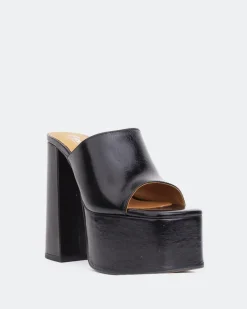 Platform-L'INTERVALLE Piccioli Black Leather