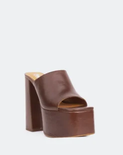 Platform-L'INTERVALLE Piccioli Chestnut Leather
