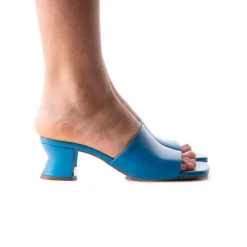 Mid Heels|Mules-L'INTERVALLE Pico Blue Leather