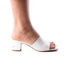 Mid Heels|Mules-L'INTERVALLE Pico White Naplack